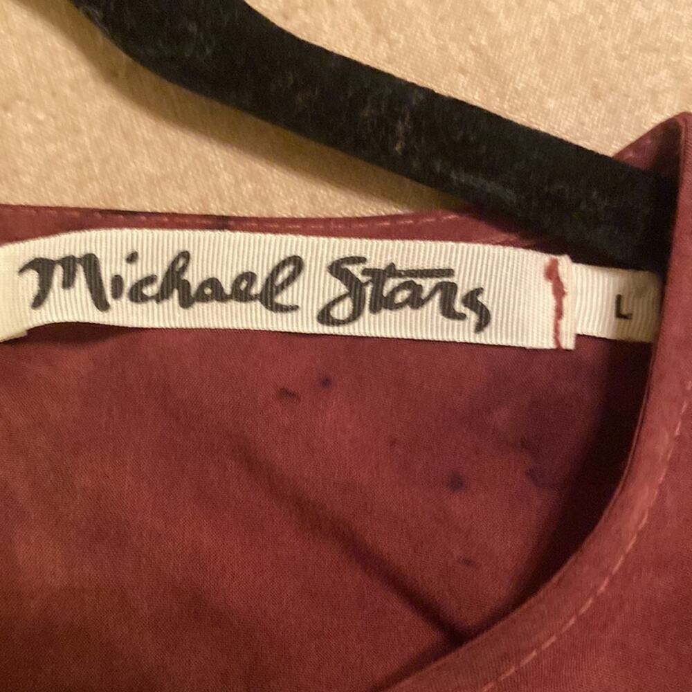 Michael Stars Women’s 3/4 Length Sleeve Lightweight Ombre Swing Dress Size L - Picture 4 of 5
